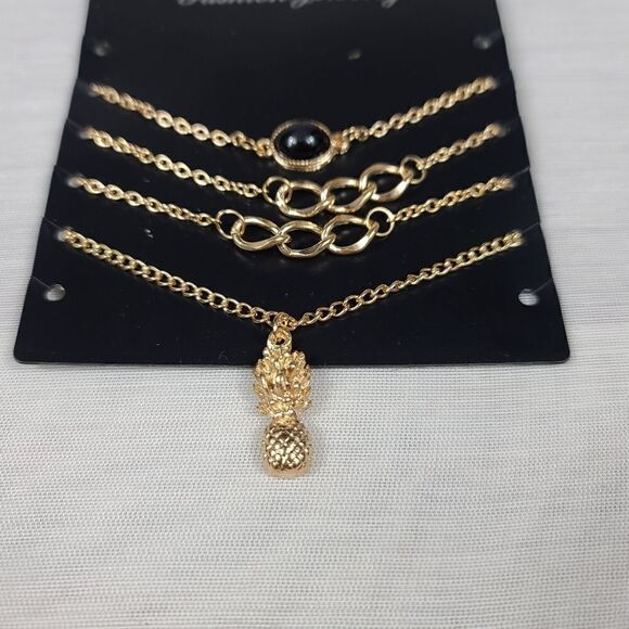 PINEAPPLE AND BLACK STONE Infinity BRACELET - Picture 3 of 15